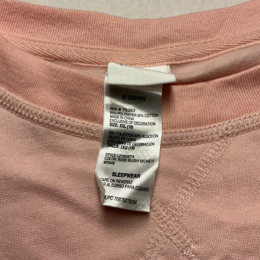 Disney Women's Pink YOOHOO Sleep Pullover Sleepwear Sz XXL NWT, 3745 - Picture 3 of 6